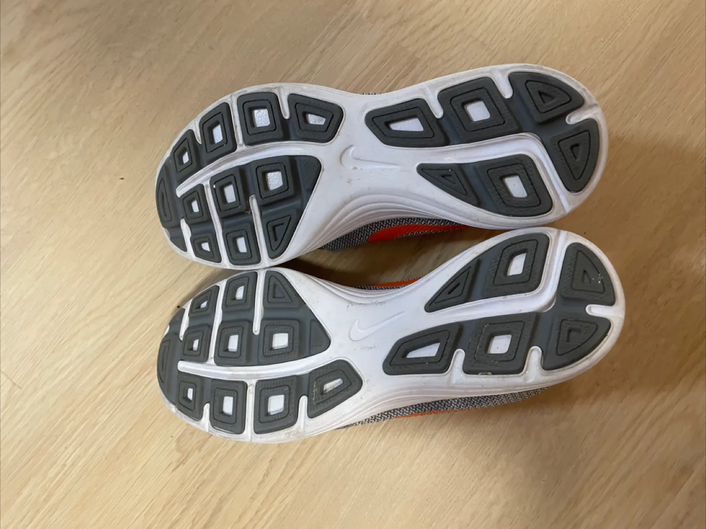 Nike Revolution 3 Grey & Orange Running Shoes image indicator(3)