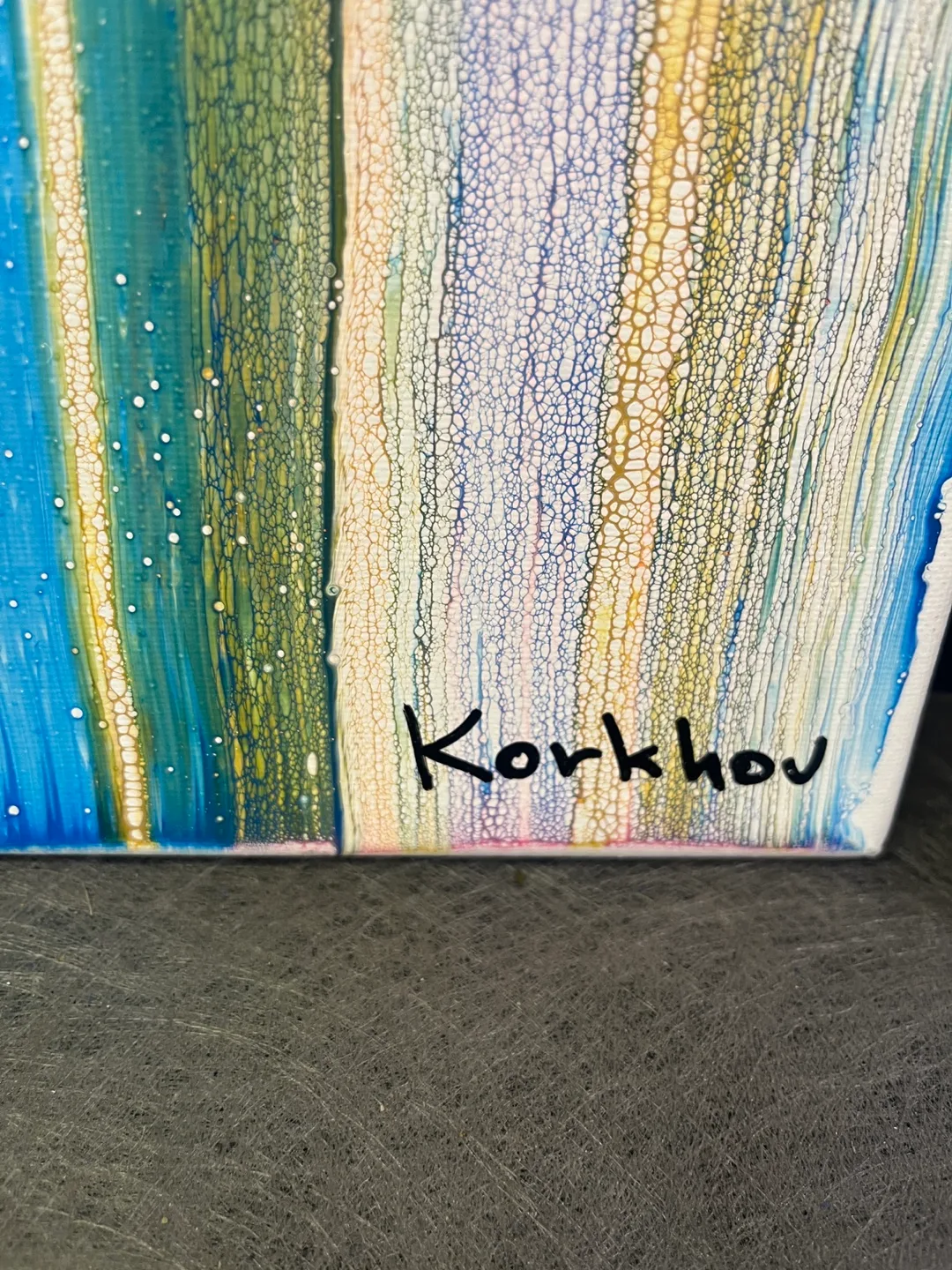 Pair Abstract Art Oil on Canvas 18x24 image indicator(2)