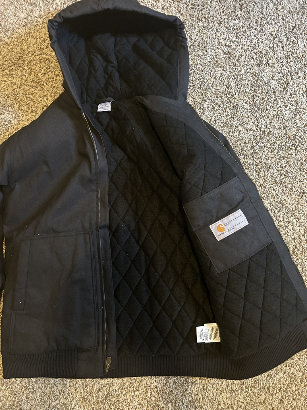 Carhartt Black Hooded Jacket XL - photo 2