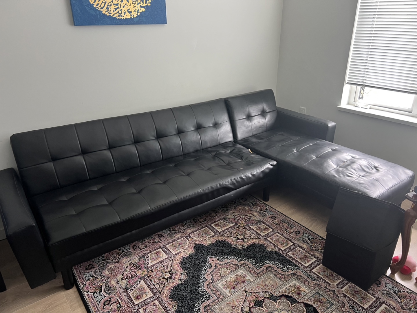Black Sectional Sofa - photo 3