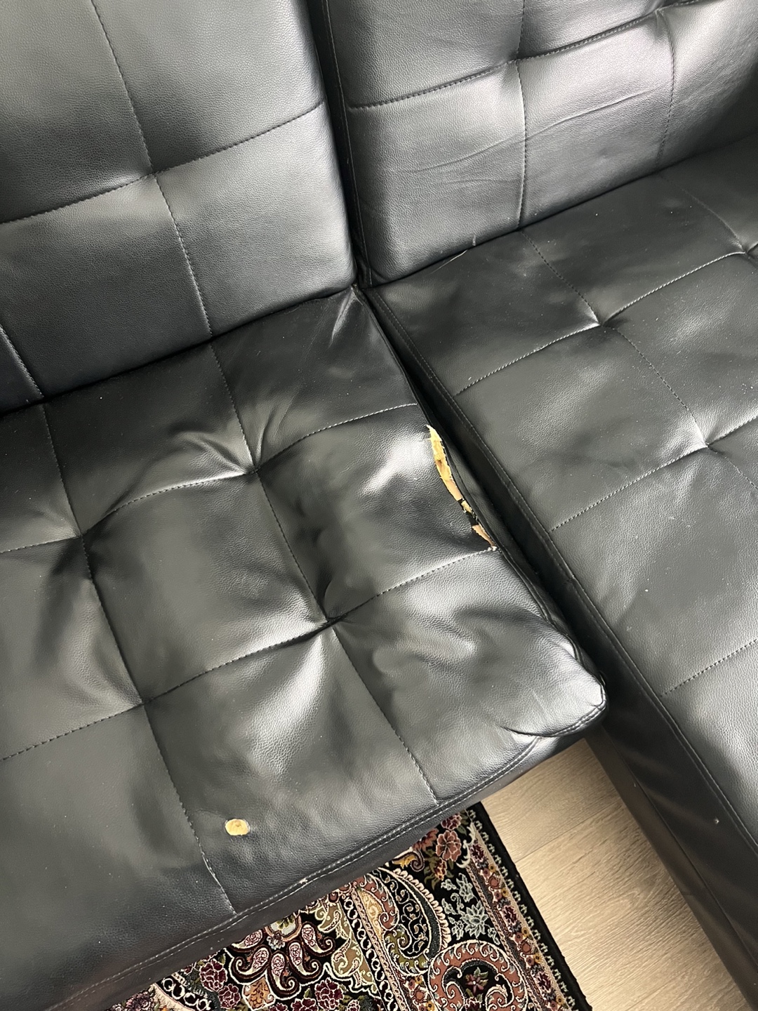 Black Sectional Sofa - photo 4