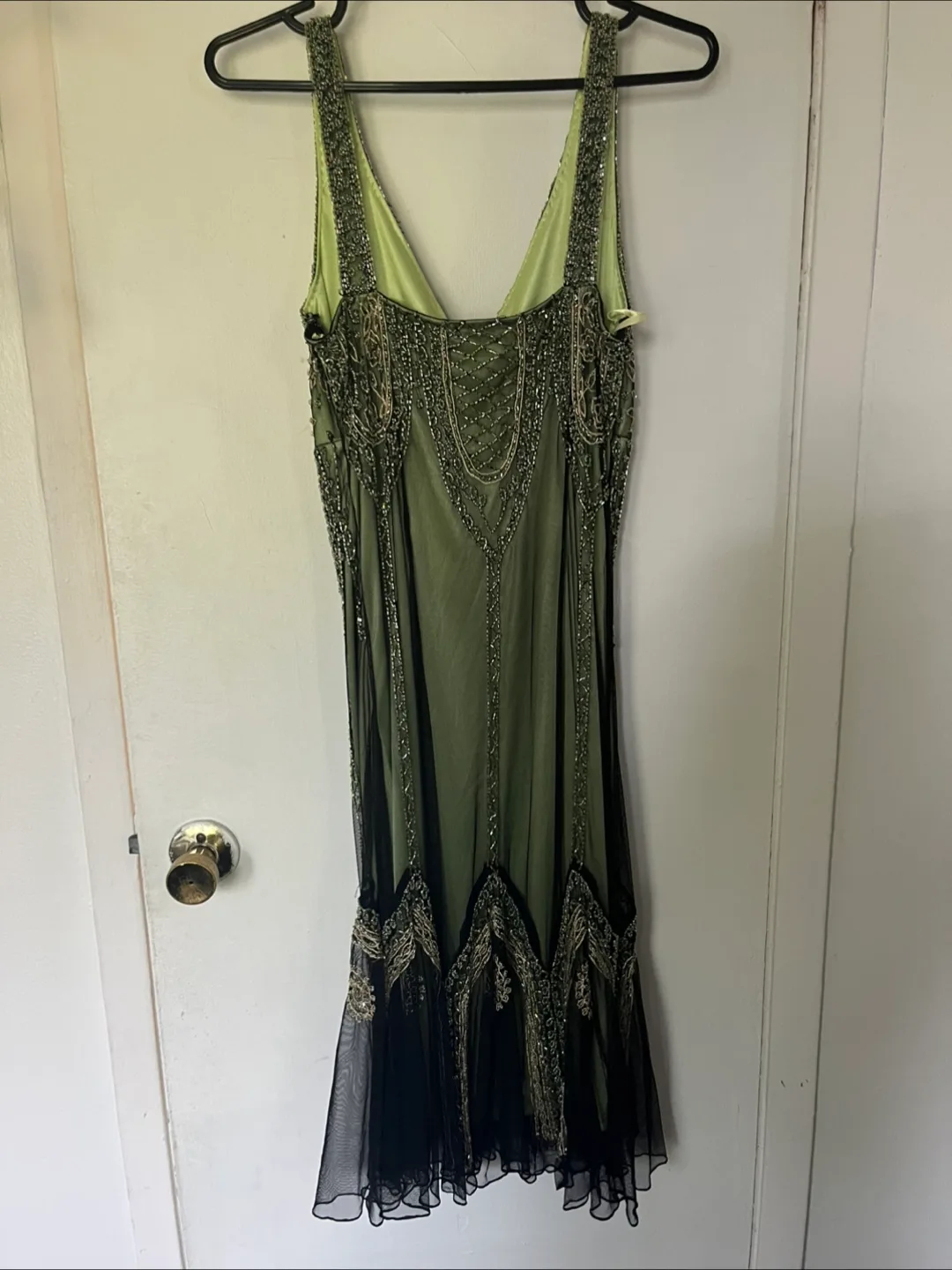 MARINA Beaded Green Dress image indicator(6)