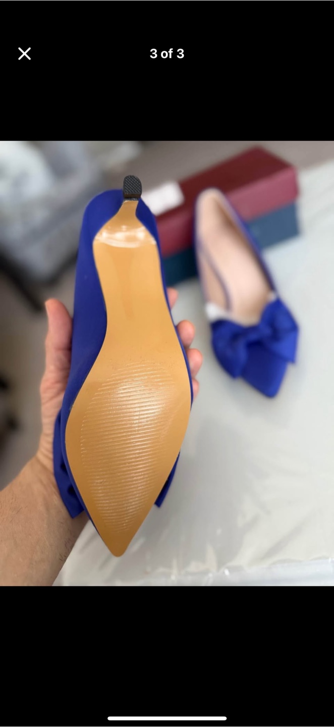 Royal Blue Mid-Heel Stiletto Pumps – Size US 8 - photo 2