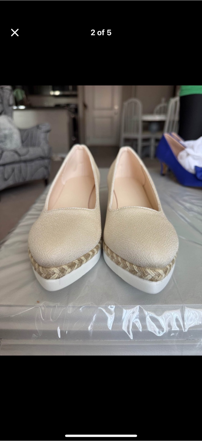 Beige Boho Woven Slip-On Shoes – EUR 39 – - photo 3
