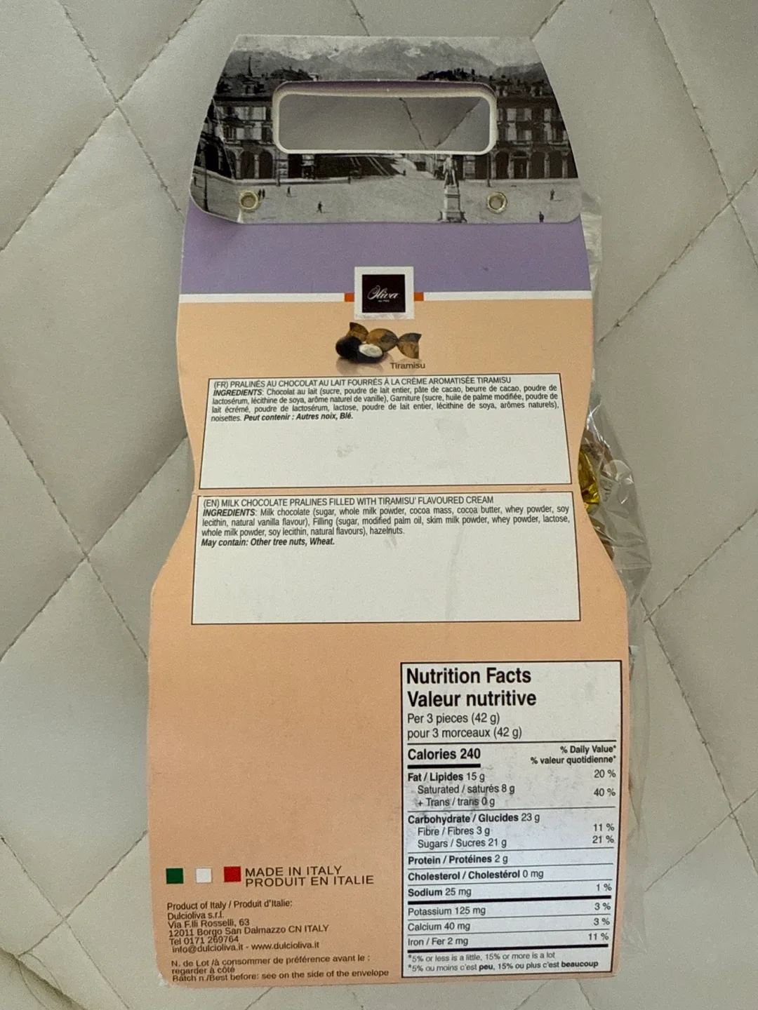 Oliva Crème d'Or Tiramisu Chocolate Pralines image indicator(2)