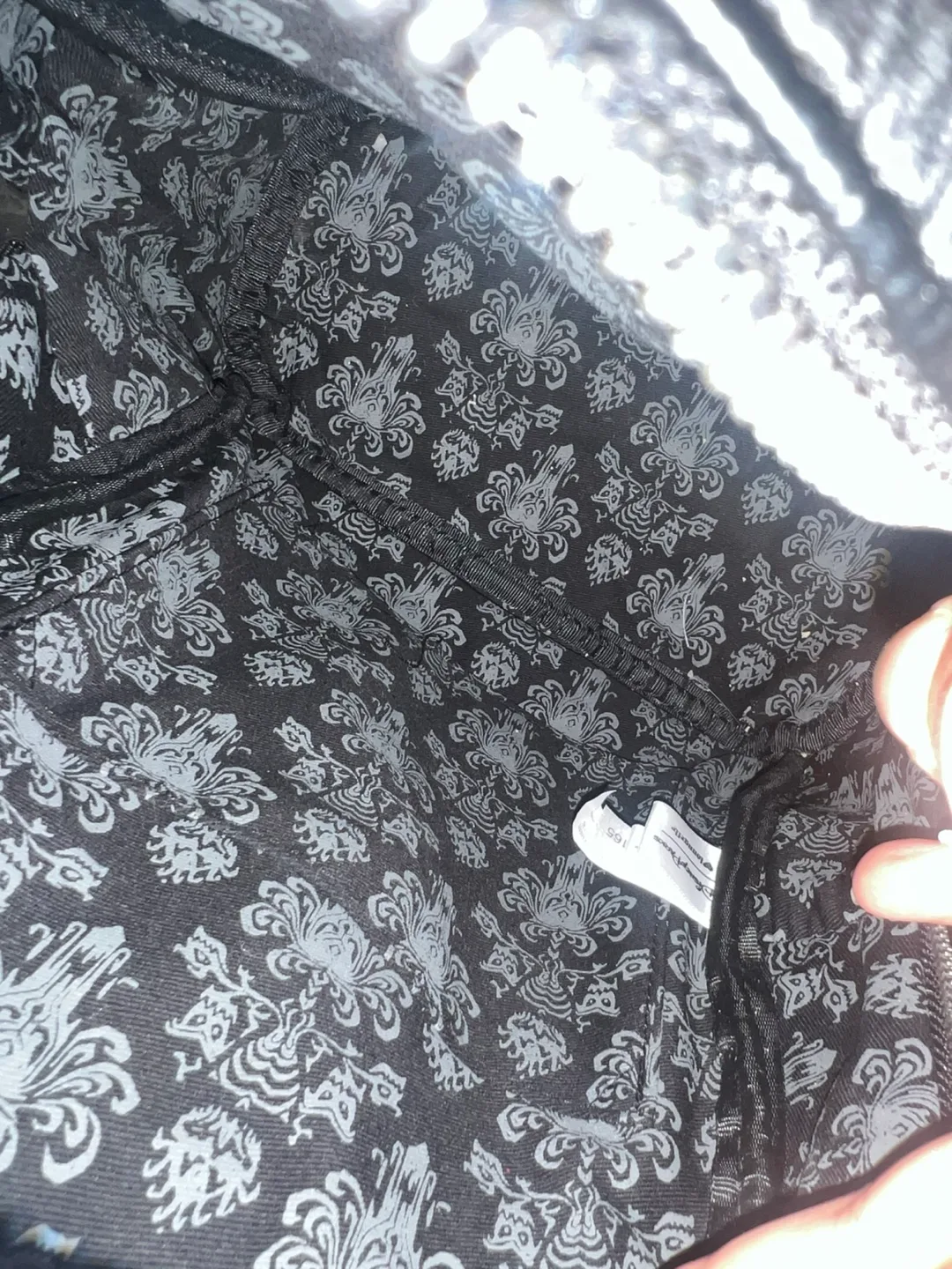 Purple backpack with floral pattern 💚🥕 image indicator(3)