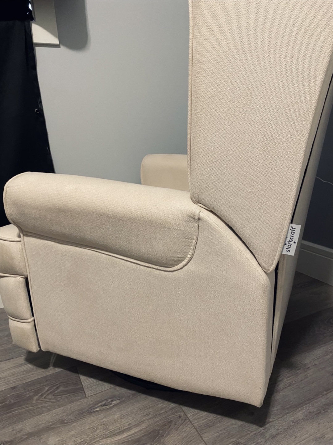 Storkcraft Glider Recliner with USB Charging - photo 2