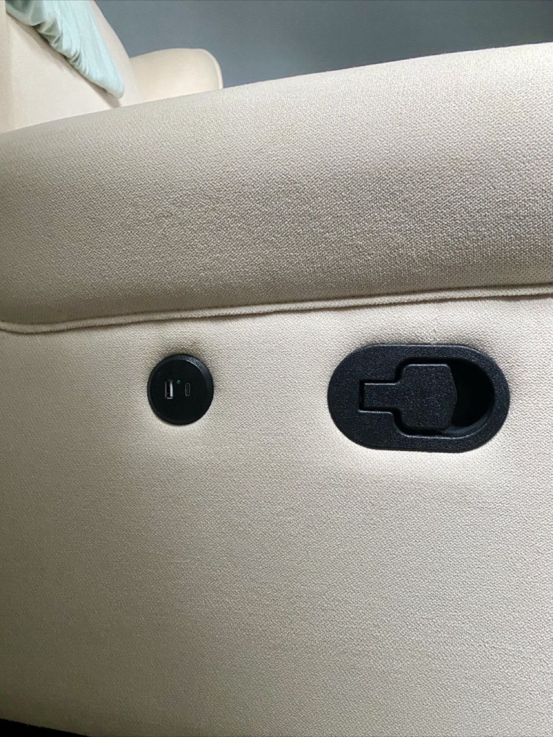 Storkcraft Glider Recliner with USB Charging - photo 4