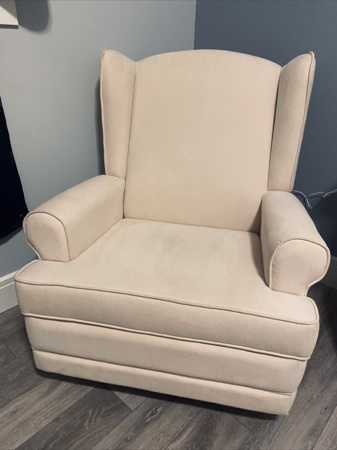 Storkcraft Glider Recliner with USB Charging