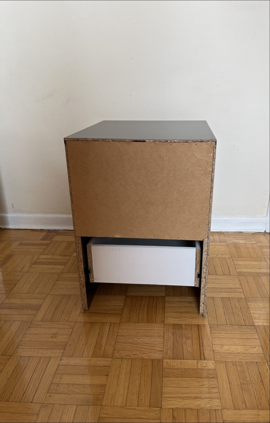 Dark Brown 2-Drawer Nightstand - photo 4