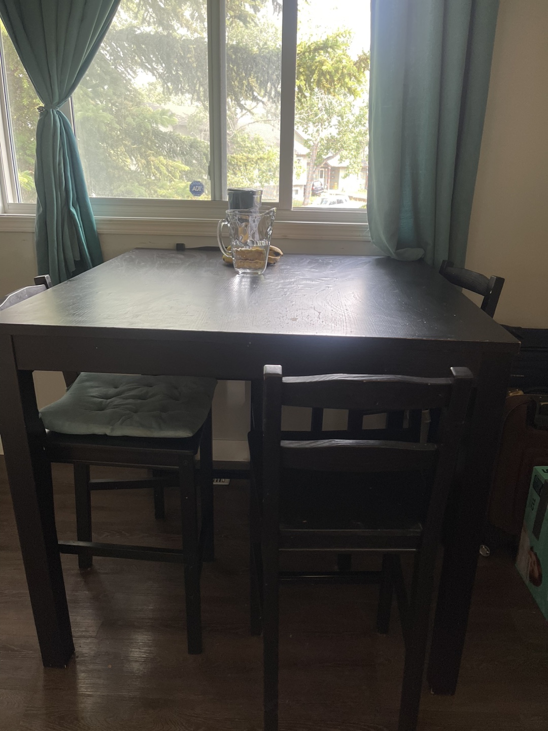 Black Wooden Kitchen Dining Chair - photo 2