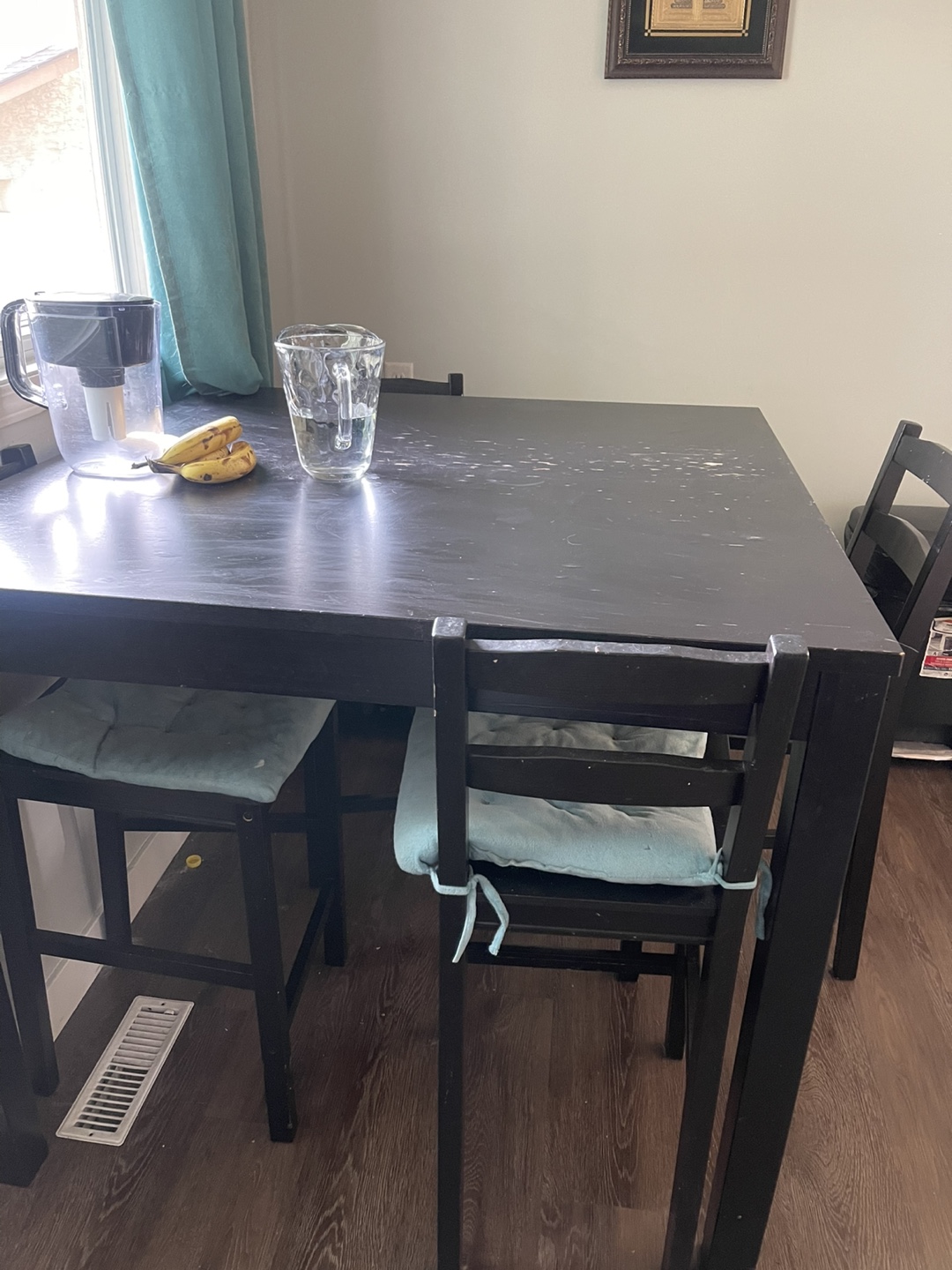 Black Wooden Kitchen Dining Chair