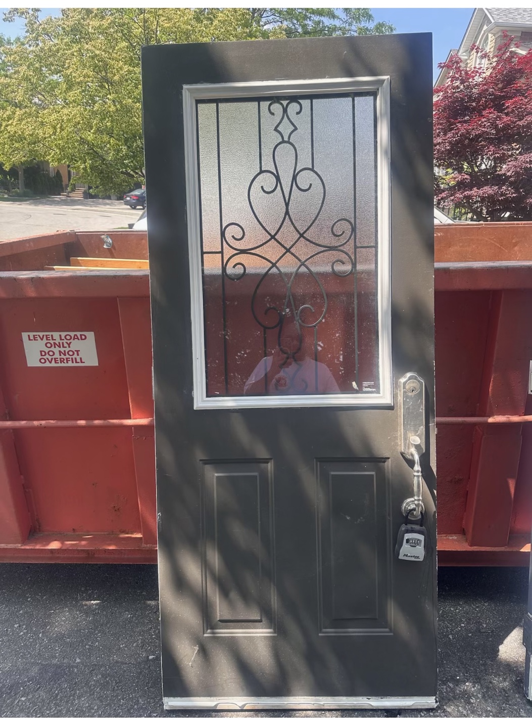 Exterior Door With Decorative Glass