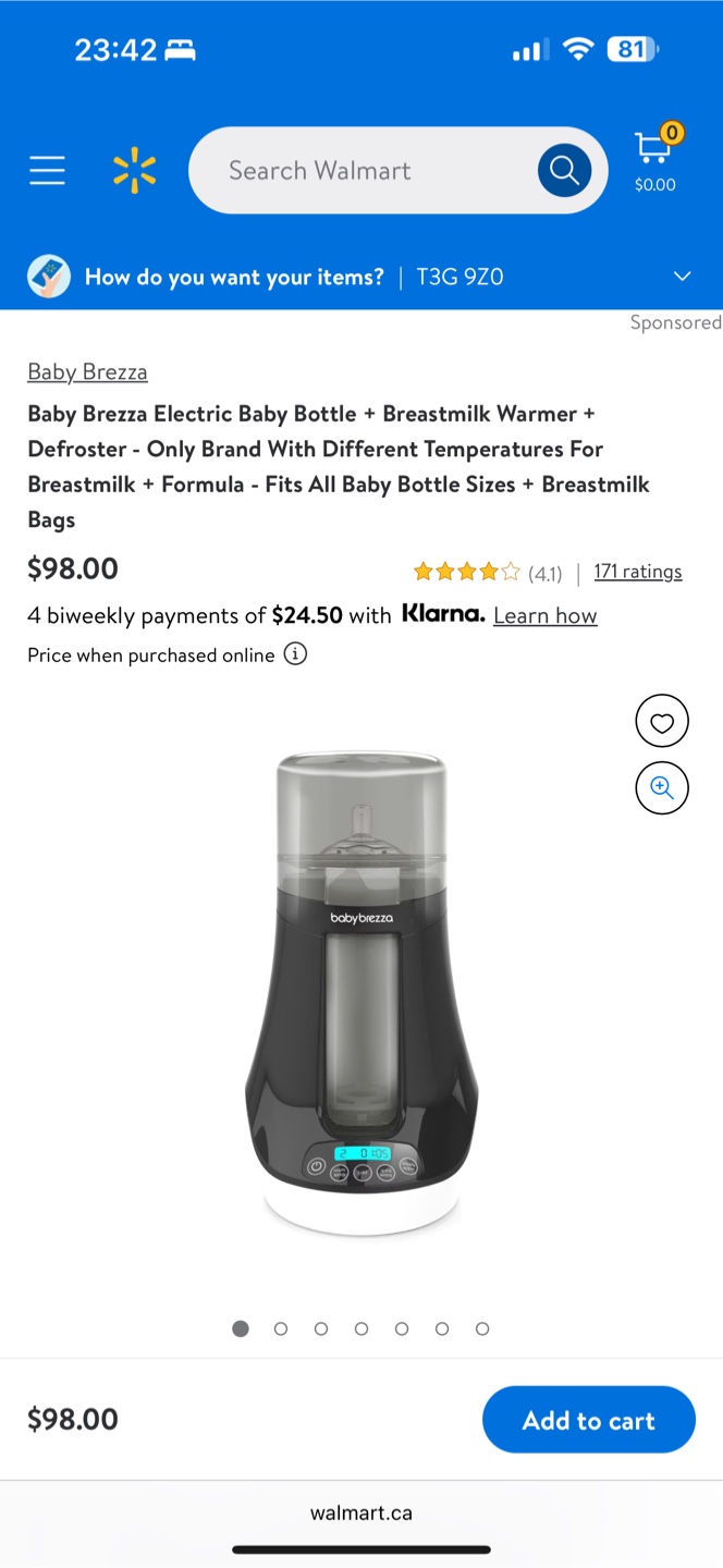 Baby Brezza Bottle Warmer