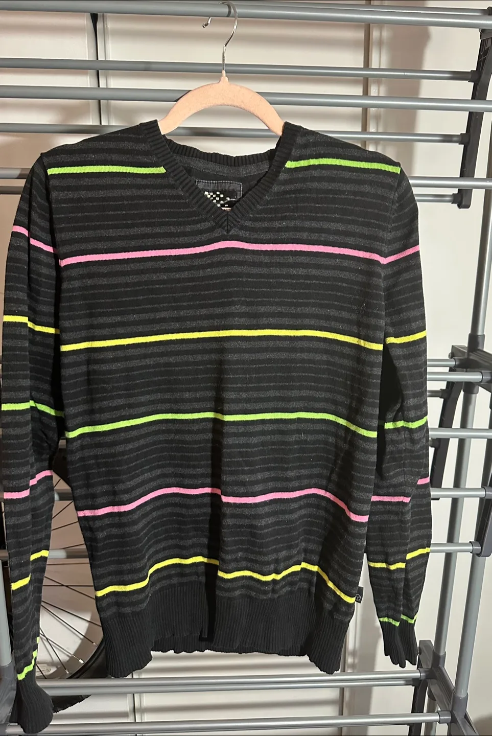 Striped V-Neck Sweater thumbnail