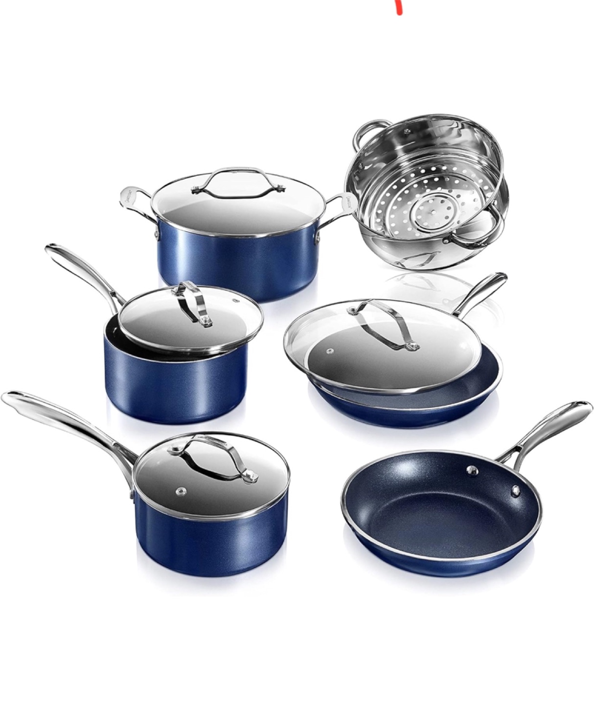 Cookware Set – Brand New, 10 Pc Non-Stick by Granitestone