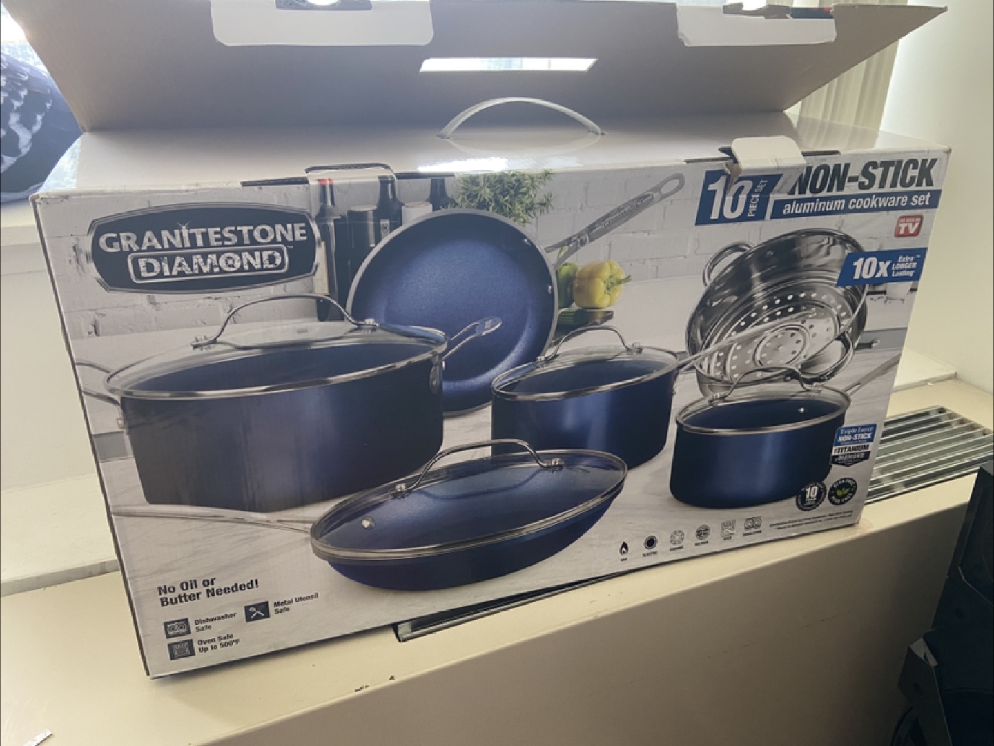 Cookware Set – Brand New, 10 Pc Non-Stick by Granitestone - photo 2