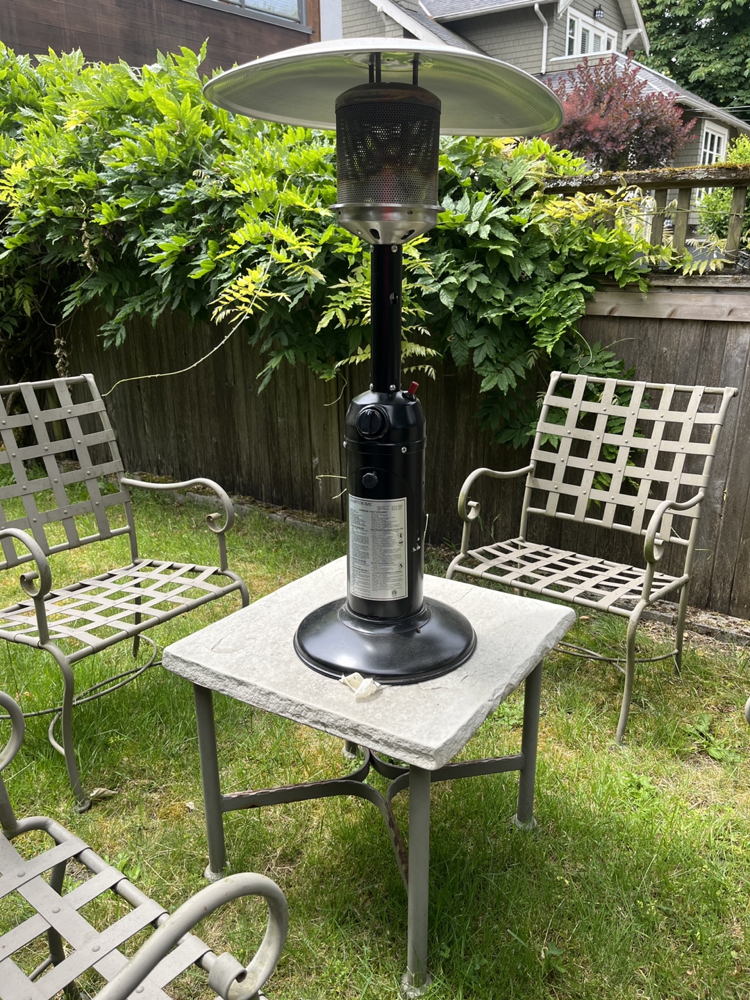 Hampton Bay Outdoor Tabletop Gas Patio Heater
