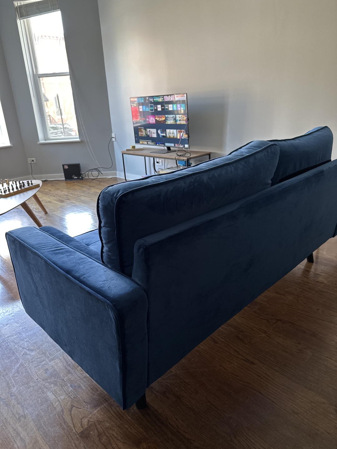 Blue Velvet Sofa - photo 4