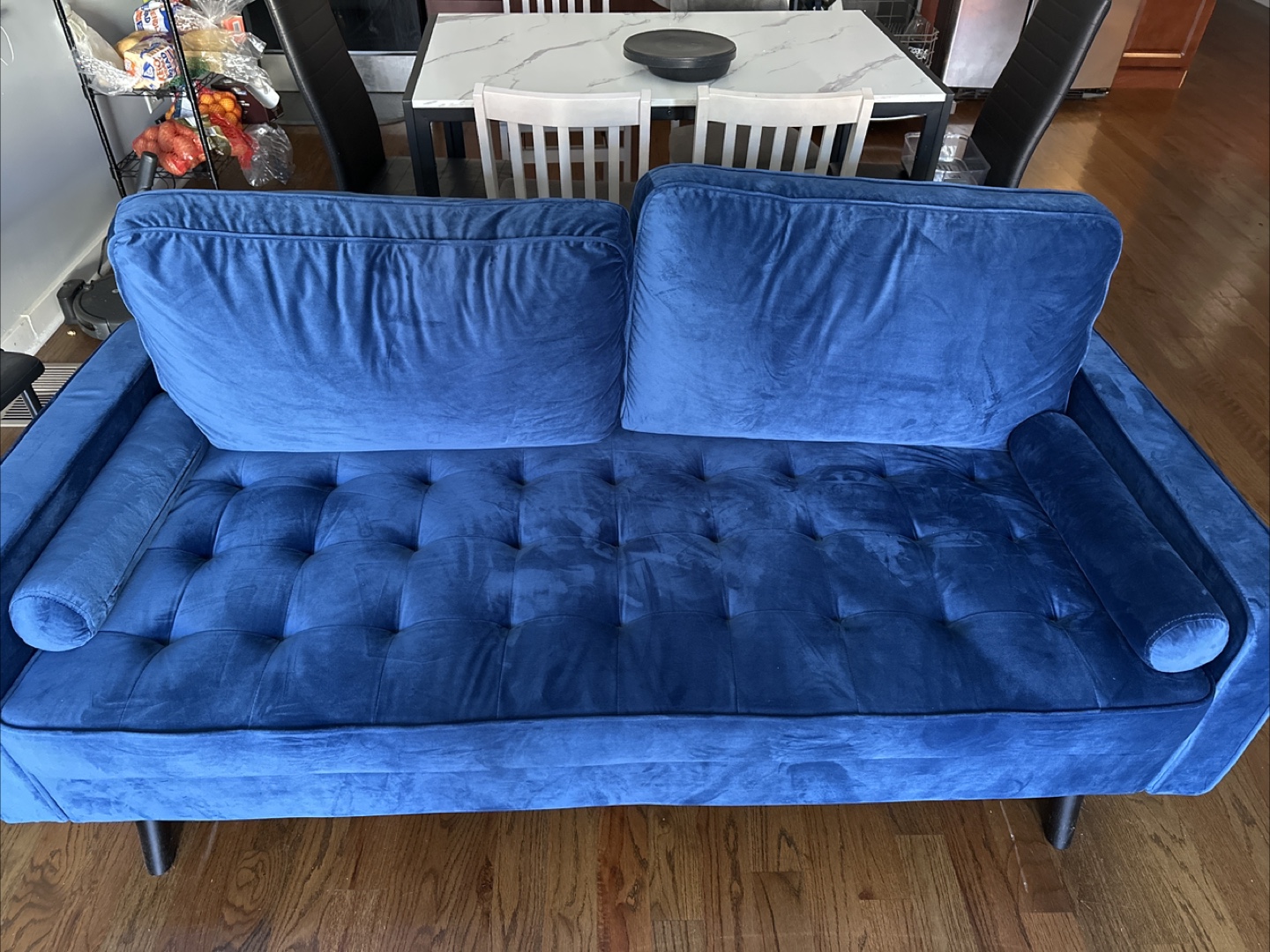 Blue Velvet Sofa - photo 5