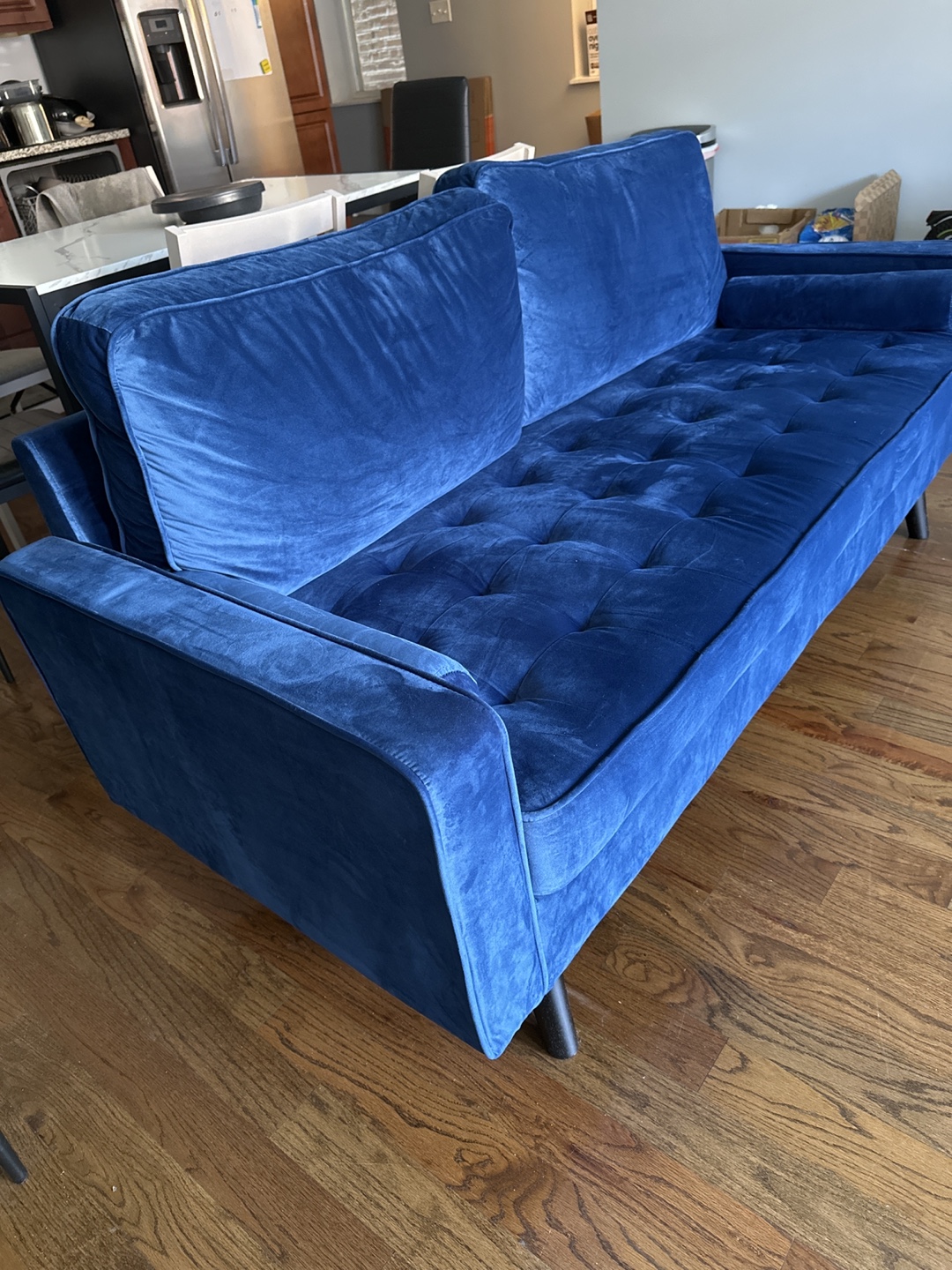 Blue Velvet Sofa - photo 3