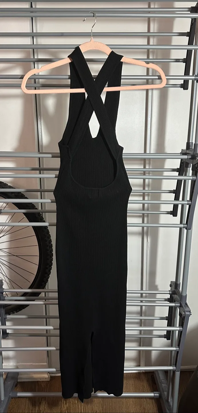 Black Ribbed Dress thumbnail