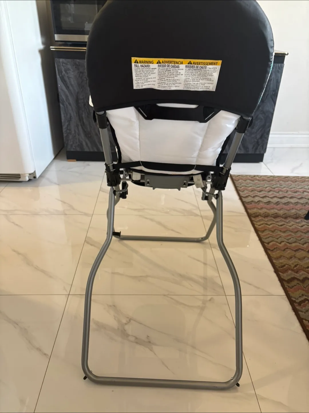 Baby Trend Foldable High Chair - Teal and Grey Pattern image indicator(5)