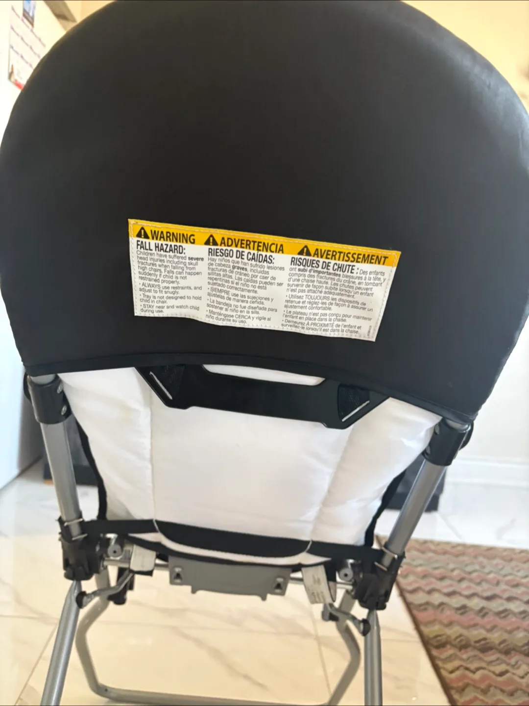 Baby Trend Foldable High Chair - Teal and Grey Pattern image indicator(6)