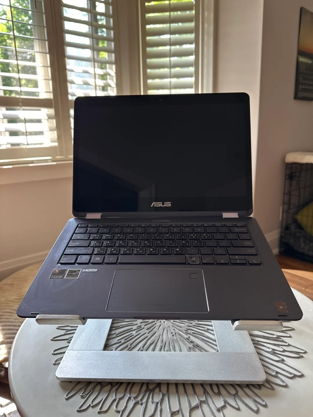 Silver Laptop Stand image indicator(6)