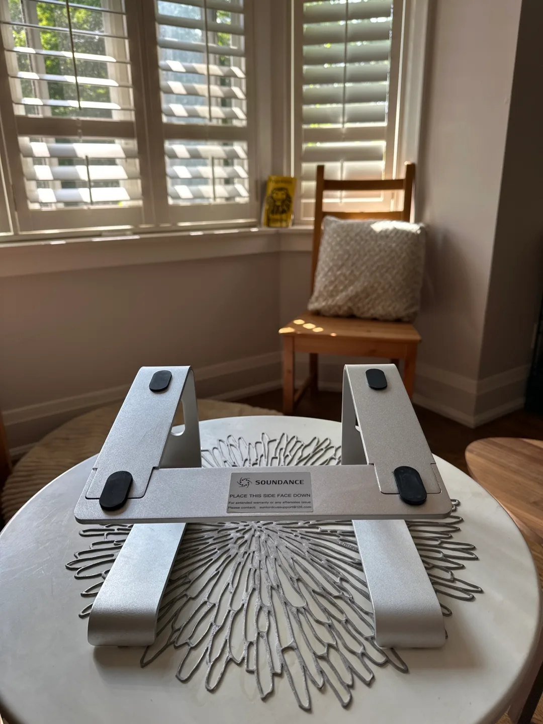 Silver Laptop Stand image indicator(10)