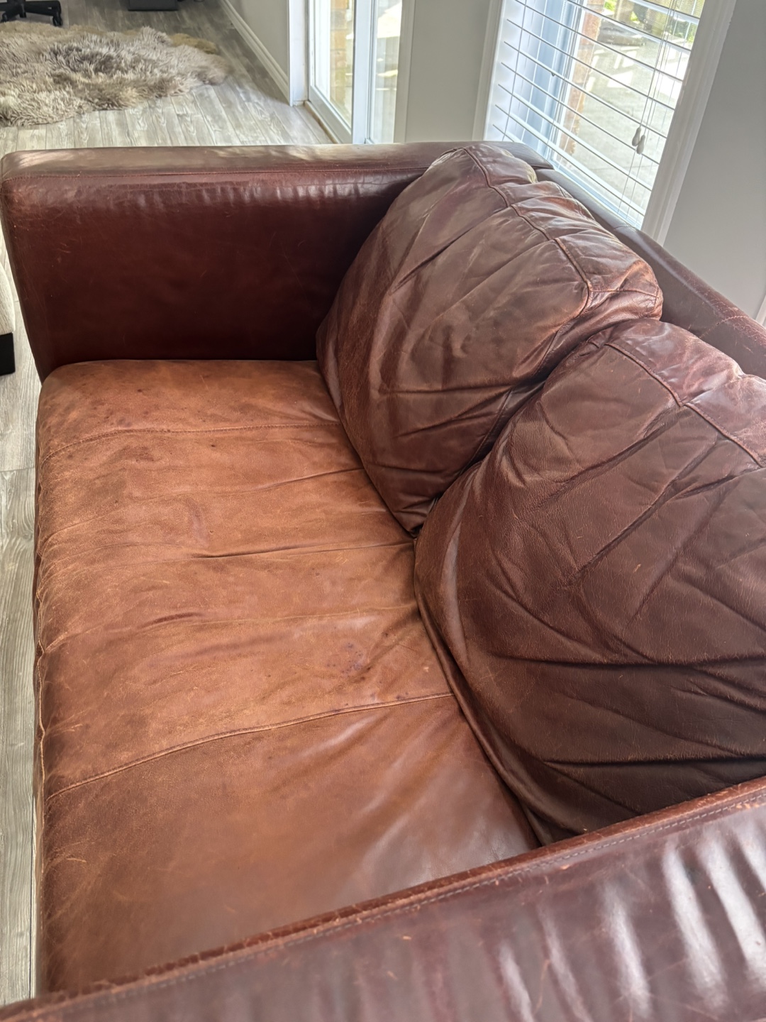 Leather Loveseat - photo 4