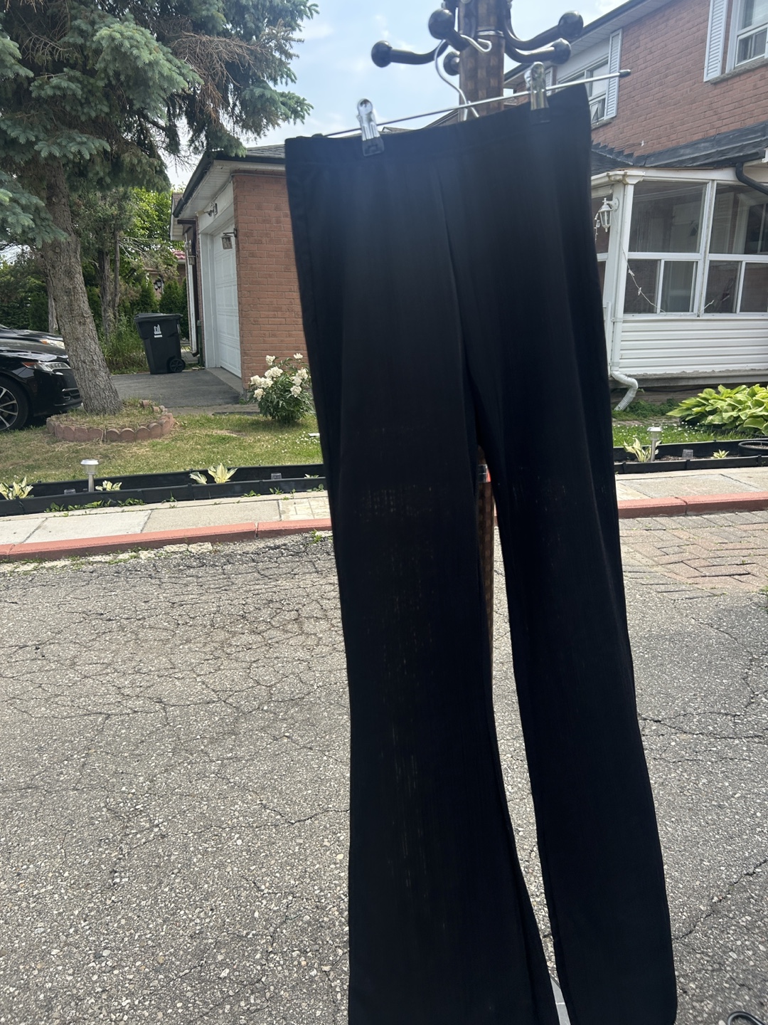 Black faux-leather and Leggings - photo 3