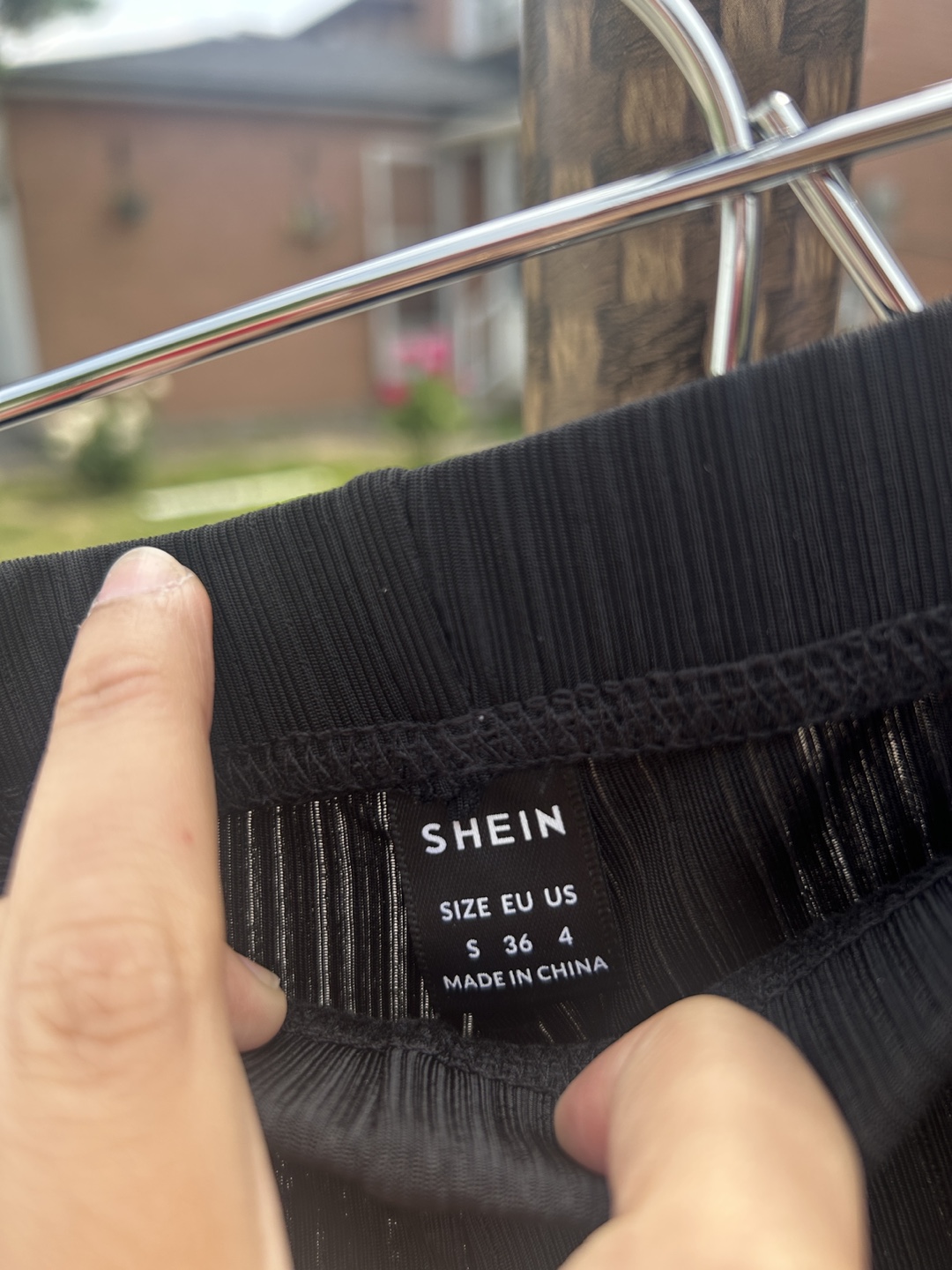 Black faux-leather and Leggings - photo 4