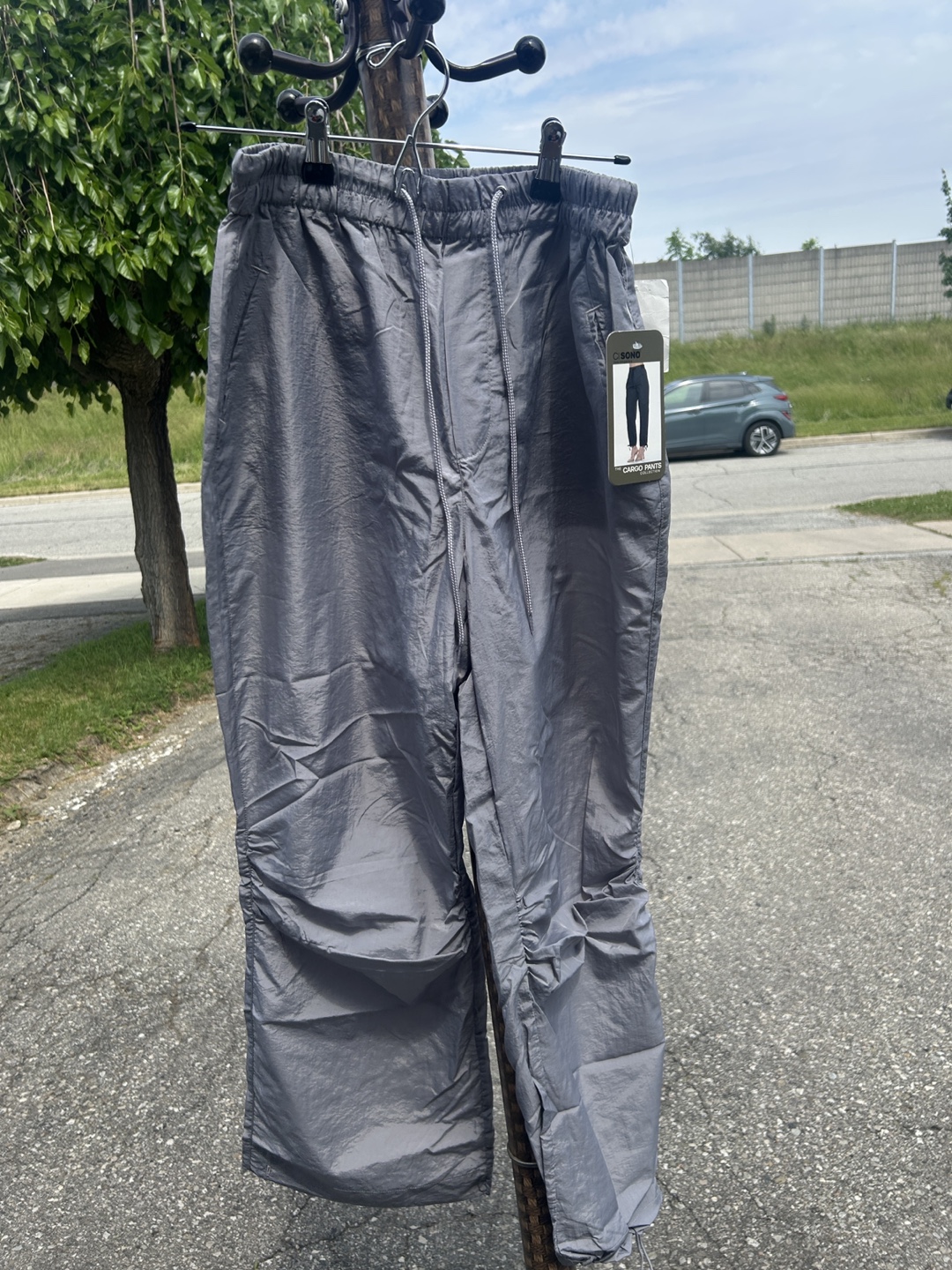 Grey Cargo Pants
