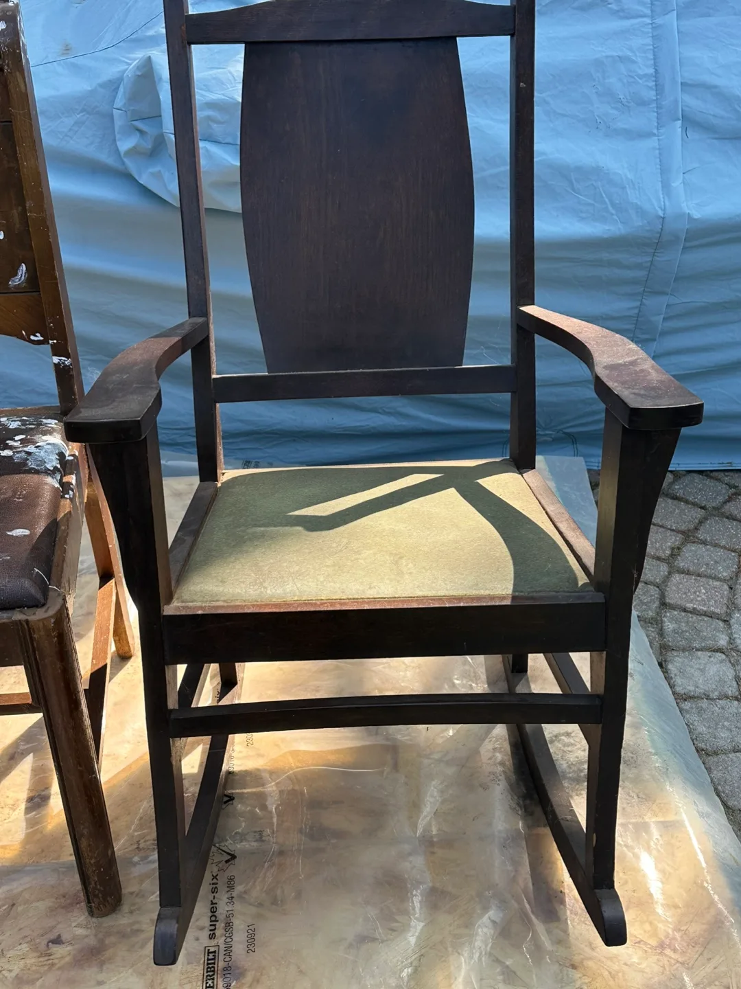 Wooden Rocking Chair antique thumbnail