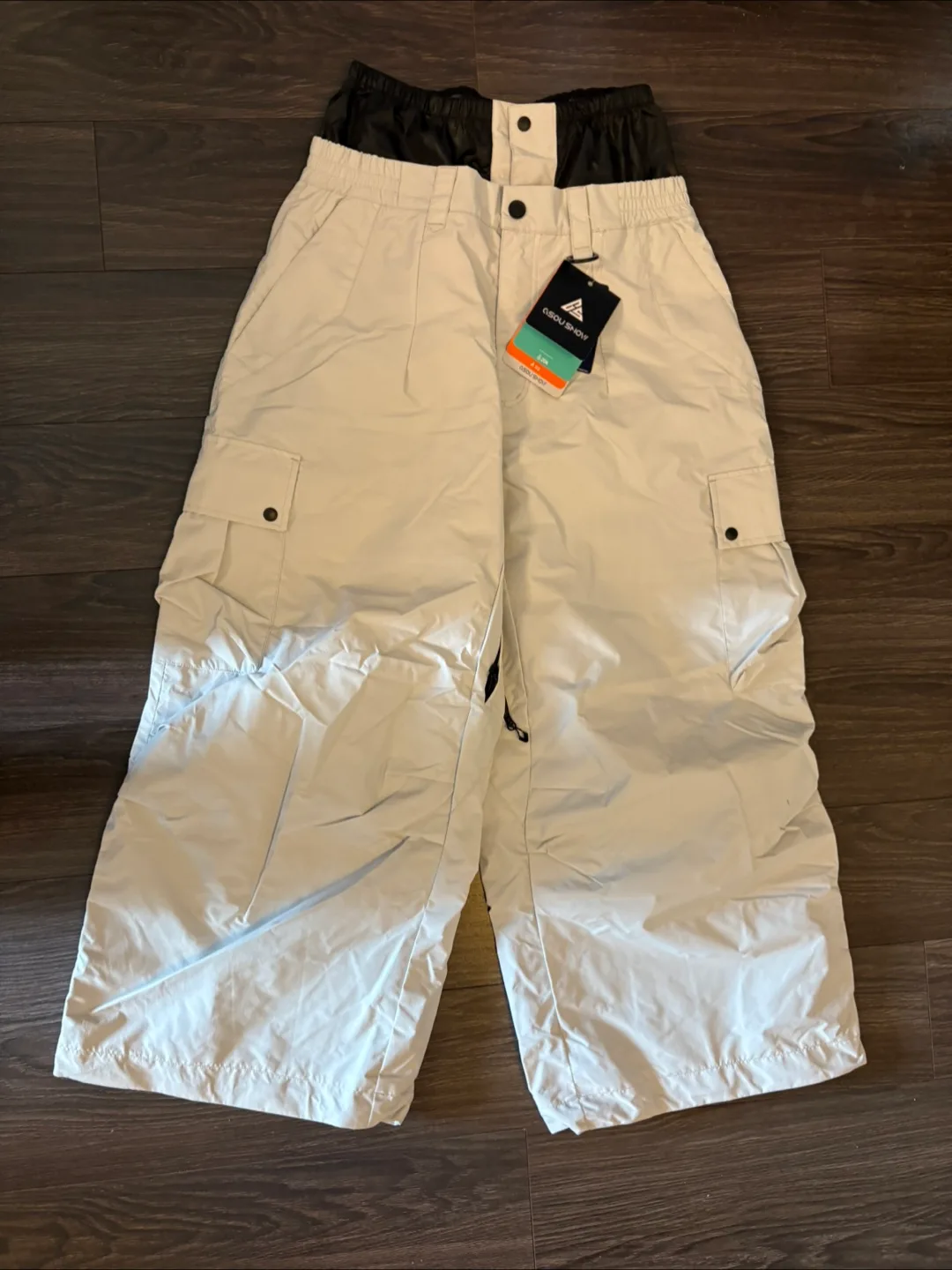 GSOUSNOW Snowboard Pants - Large - Off-White thumbnail