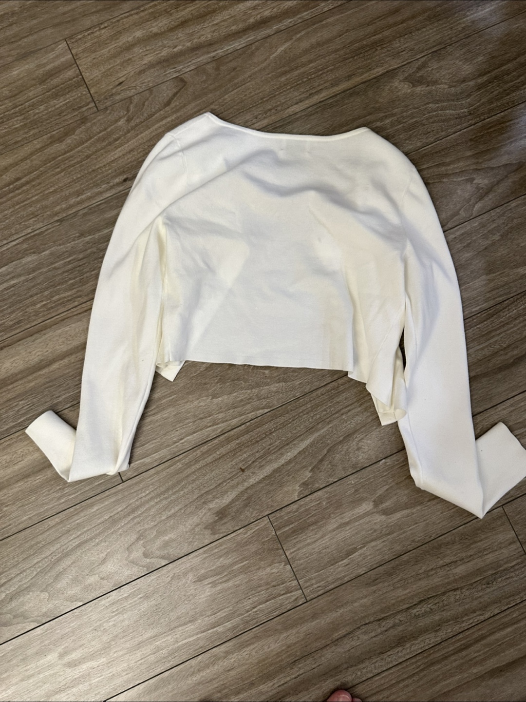 Smoko Deni White Cropped Cardigan - photo 2