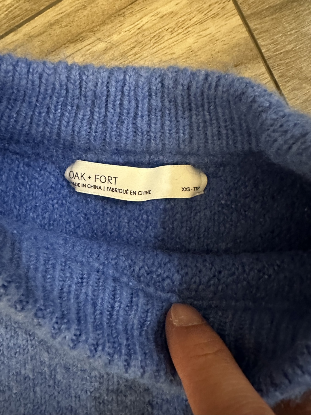 Oak + Fort Blue Knit Sweater - photo 3