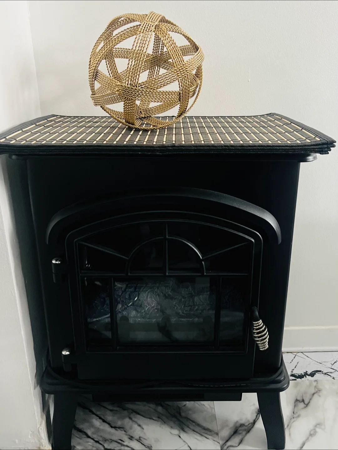 Black Electric Fireplace thumbnail