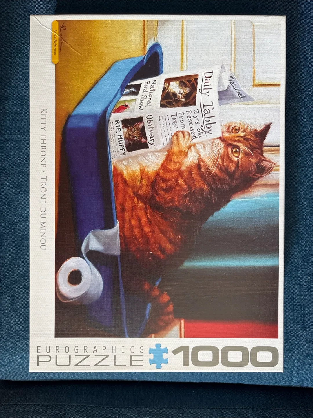 1000 pc Eurographics Kitty Throne Puzzle thumbnail