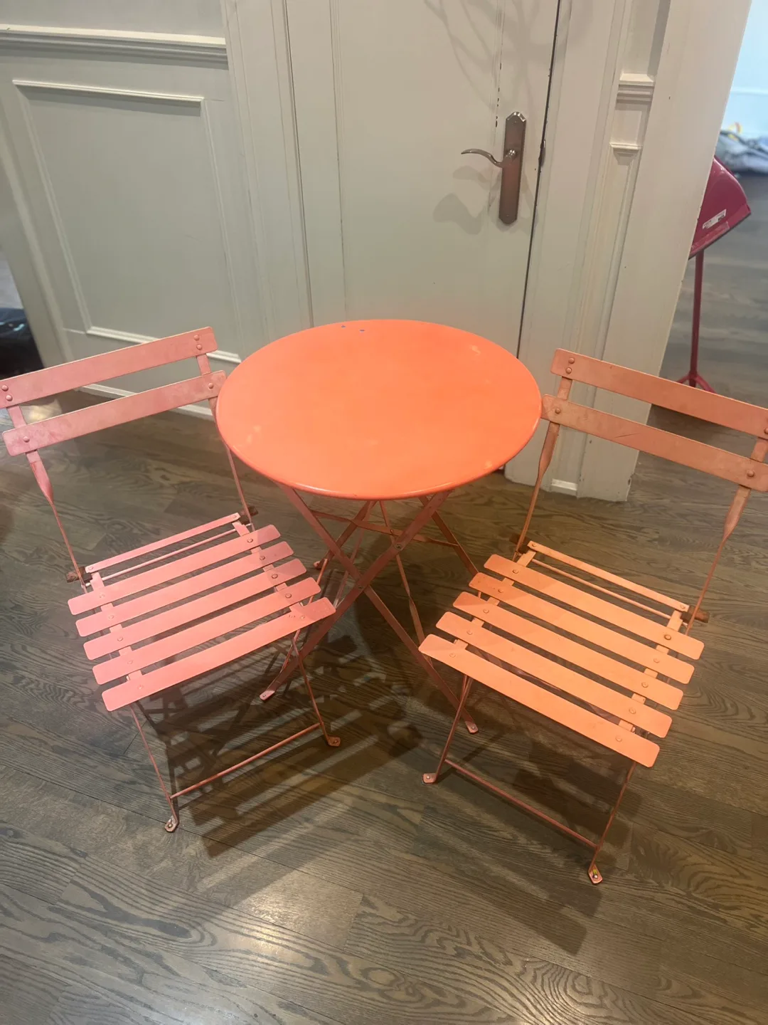 Pink Outdoor Bistro Set thumbnail