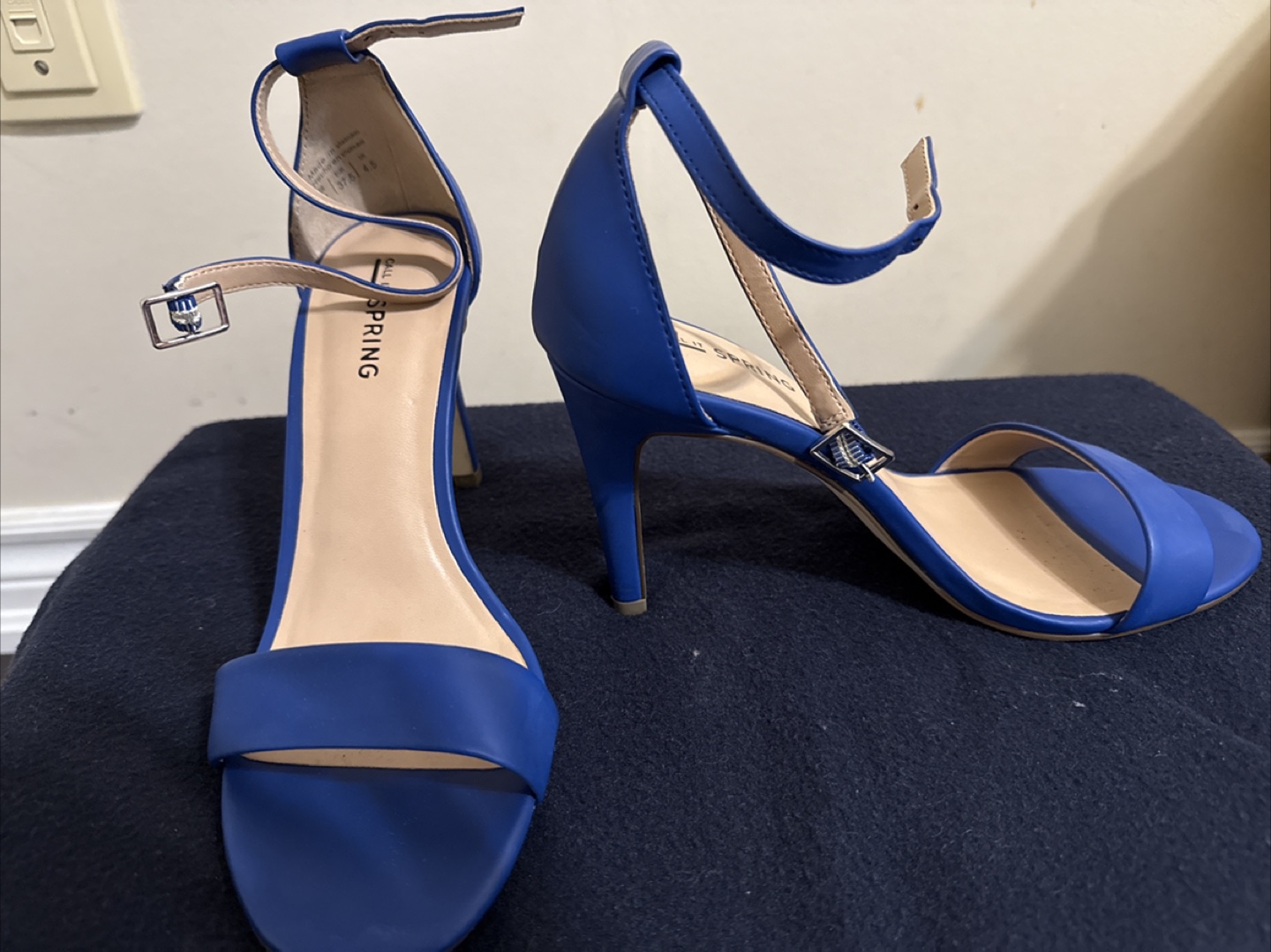 Blue Ankle Strap Heels - photo 3