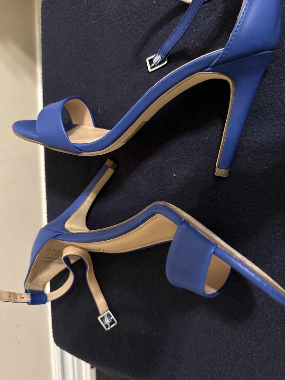 Blue Ankle Strap Heels - photo 4