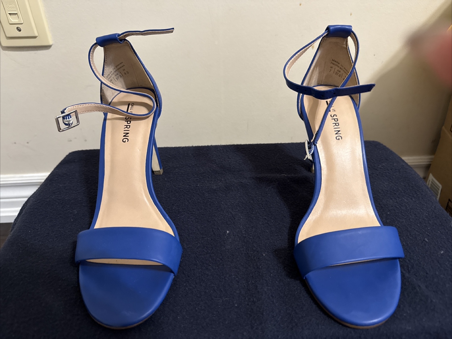 Blue Ankle Strap Heels - photo 2