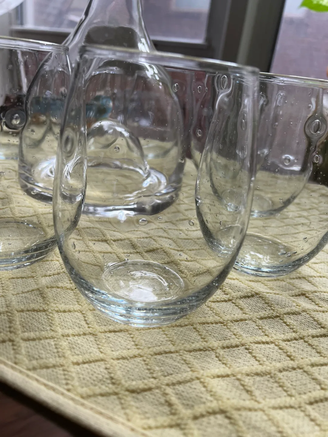 Wine buble Glass Set with decanter and tray image indicator(2)