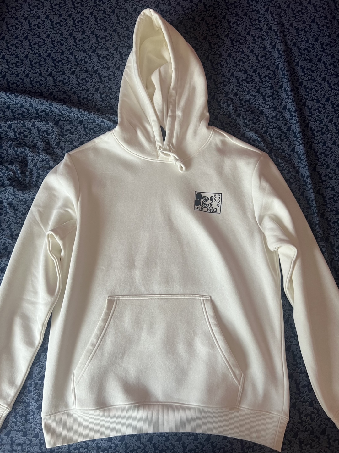 H&M Men’s Disney Mickey Mouse x Keith Haring White Hoodie
