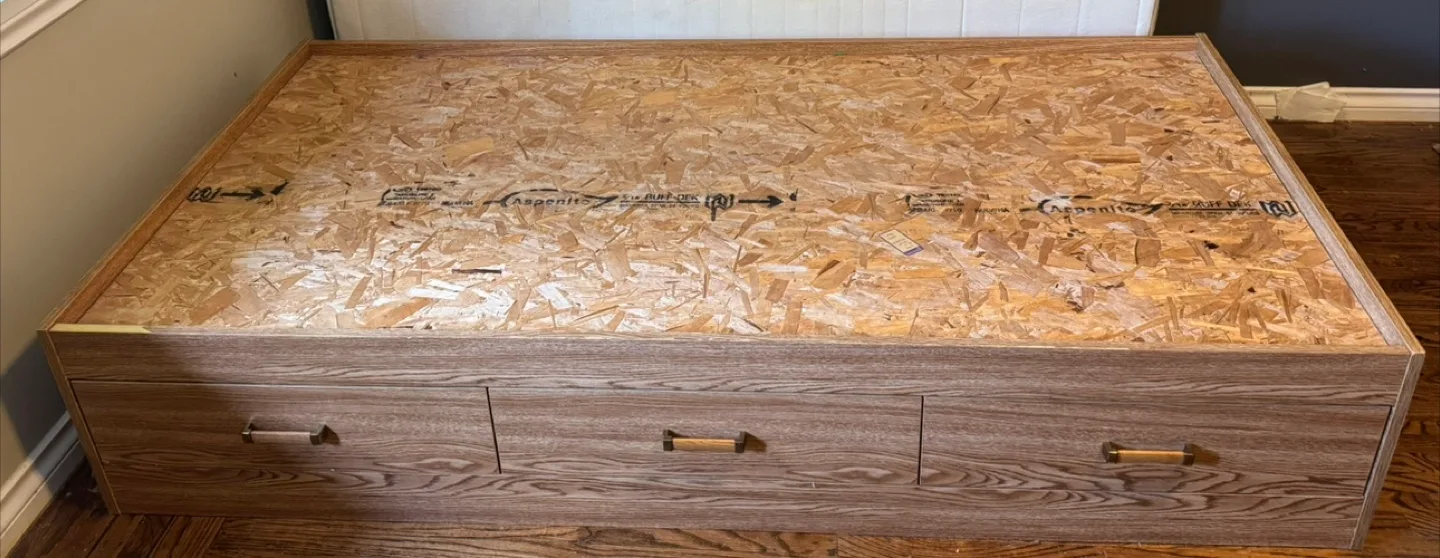 ✨MOVING SALE✨Wood Twin Bed Frame with Storage Drawers image indicator(3)