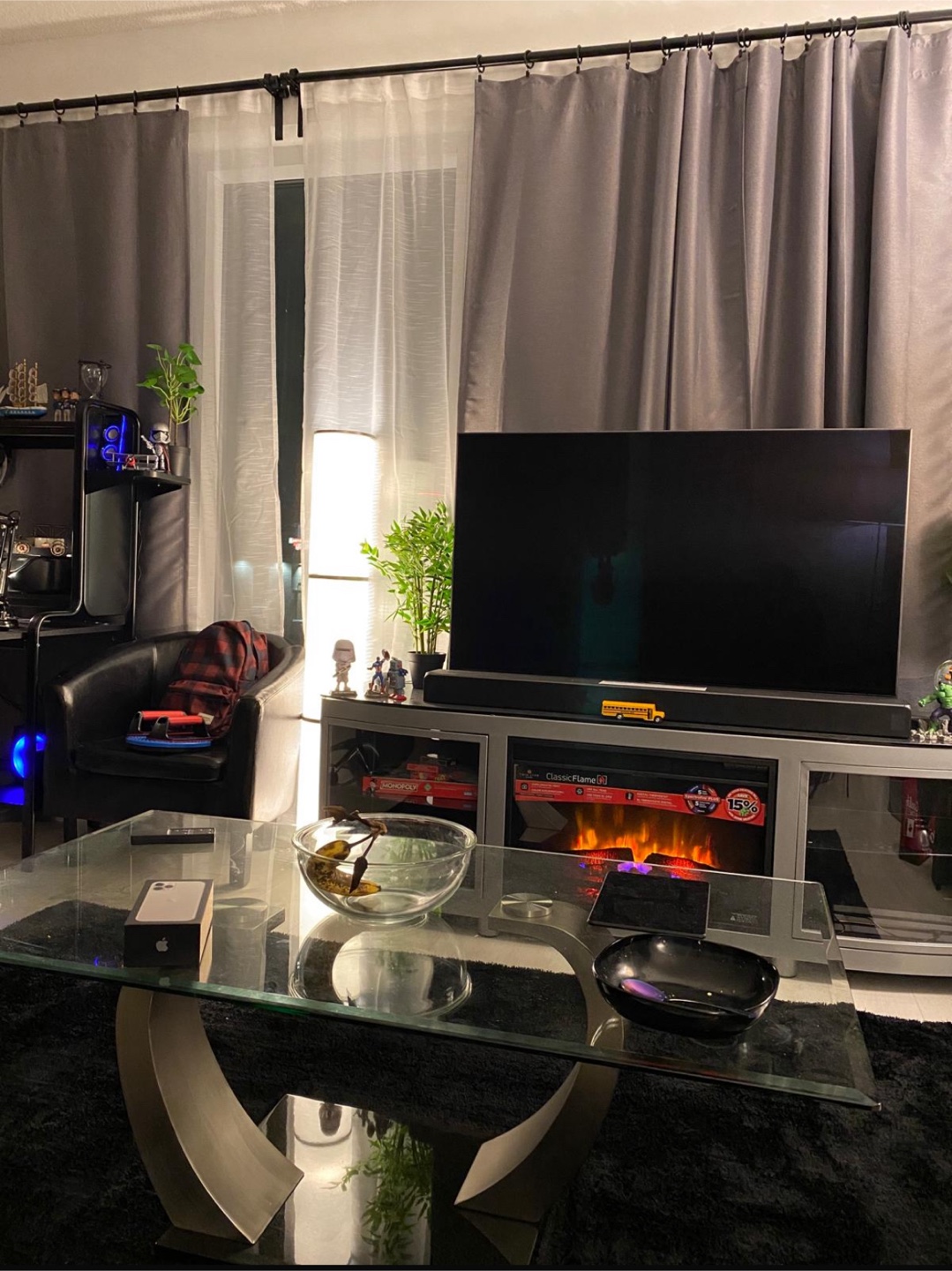 TV stand with fireplace Set