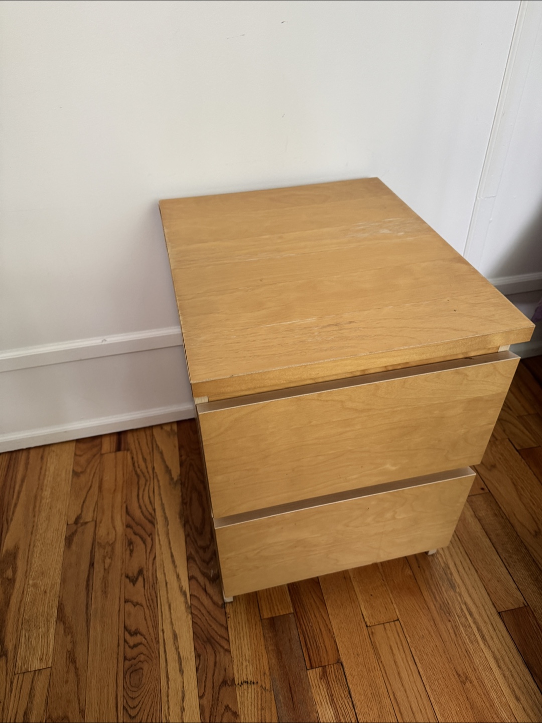 IKEA Two-Drawer Wooden Nightstand - photo 2