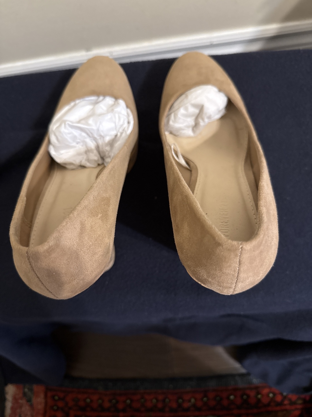 Beige cork wedge heels - photo 2